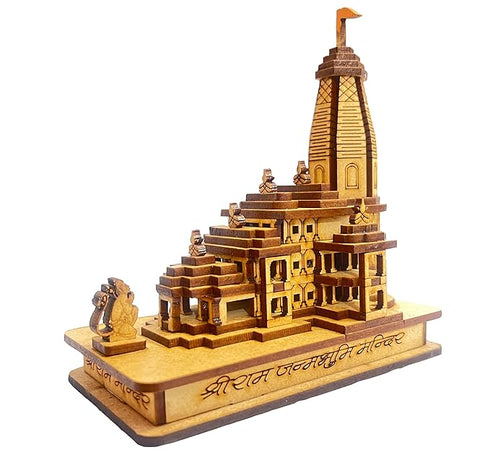 Shri Ram Mandir Ayodhya 3D Wood Tempal